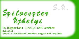 szilveszter ujhelyi business card